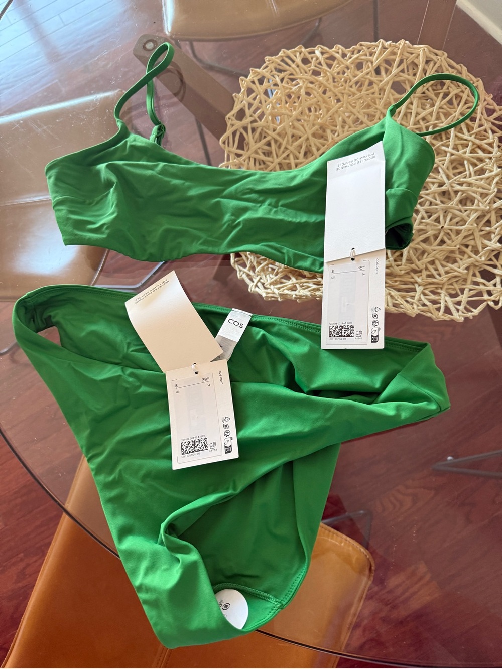 COS Green Women's Bikini Set NWT